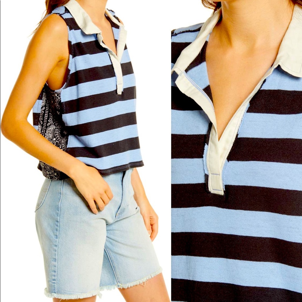 Free People Sleeveless Rugby